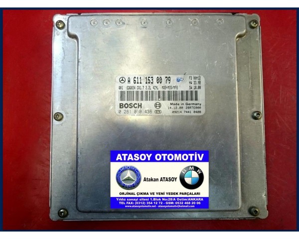 MERCEDES W638 VİTO 110CDI MOTOR BEYNİ 6111530079 6111537079 , 6111530179 6111537179 0281010436 0281010604 0281010436 0281010604 A6111530079 A6111537079 A6111530179 A6111537179